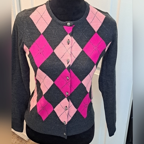 New York & Company  Argyle Sweater  Size S - Picture 1 of 7